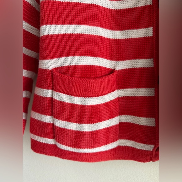 J Crew Emilie Striped Lady Jacket Cardigan Sweater Sz Sm Golden Buttons Preppy - Picture 13 of 17